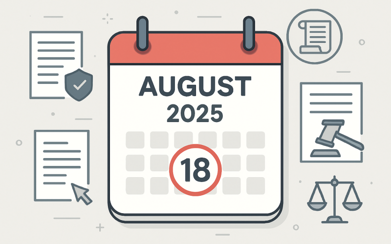 Novas Regras do eSocial S-1.3 em vigor a partir de 18 de agosto de 2025